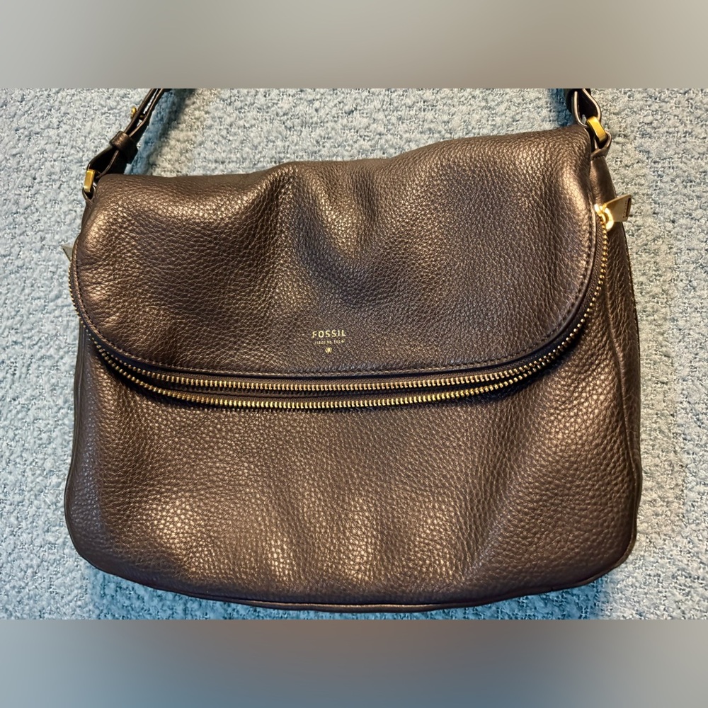Fossil Black Leather Bag